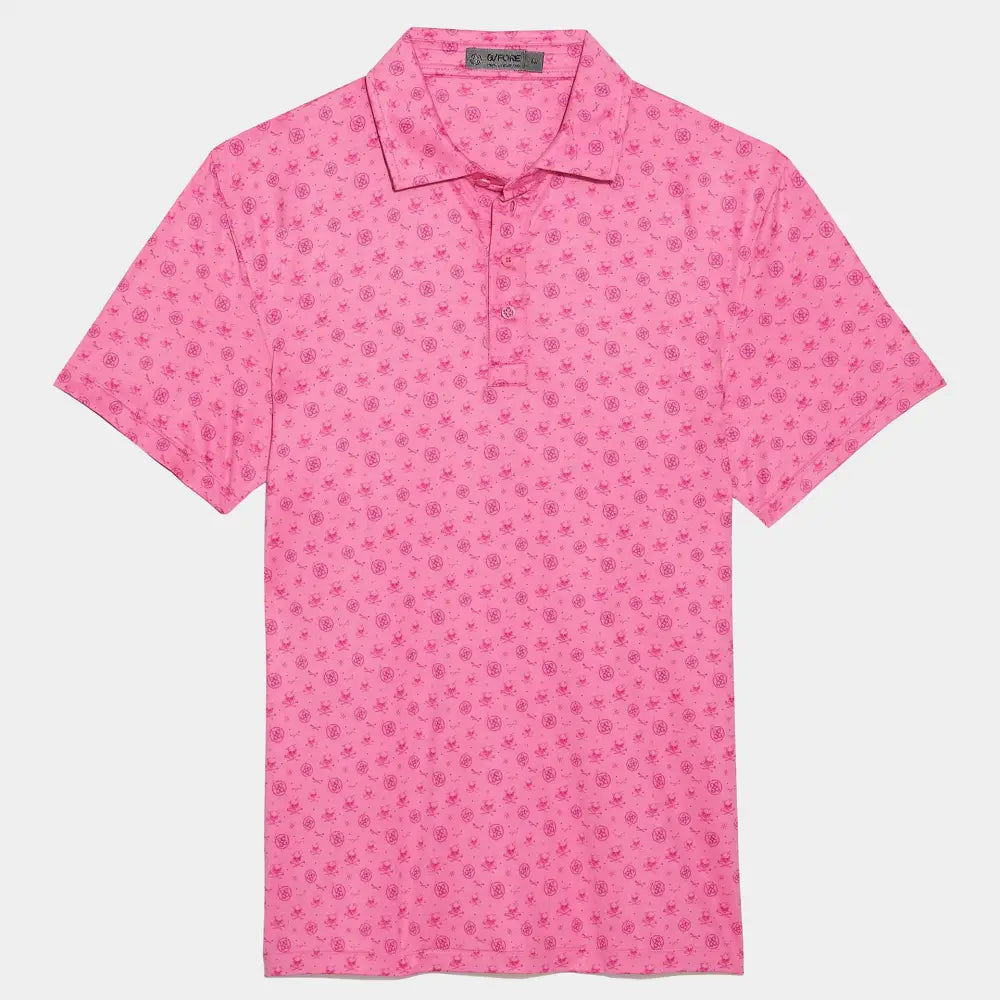 Áo Polo Tay Ngn Th Thao Nam G/Fore Skull & Ts Scribble Prnt Polo Hng M / L Tay Ngn Golf