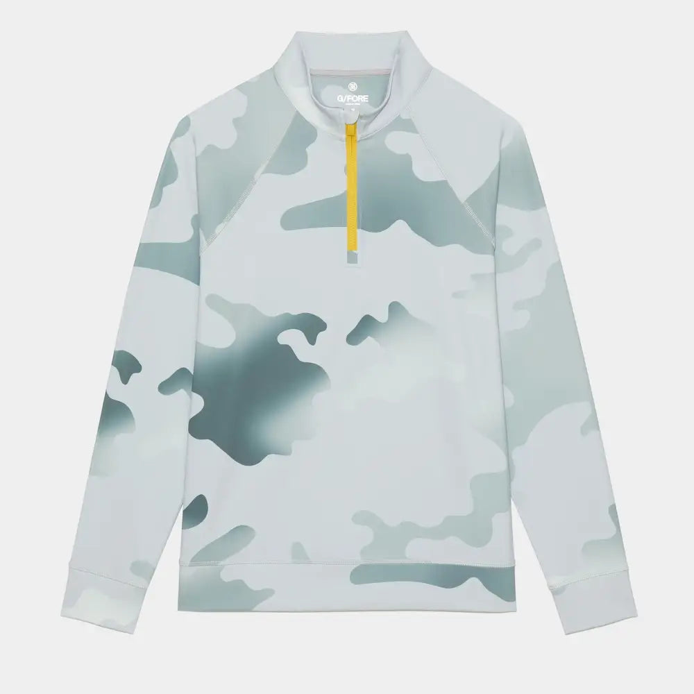 Áo Tay Dài Golf G/Fore Nam Gradient Camo Quarter Zip Slim Fit Mid Layer Xám Xanh / M
