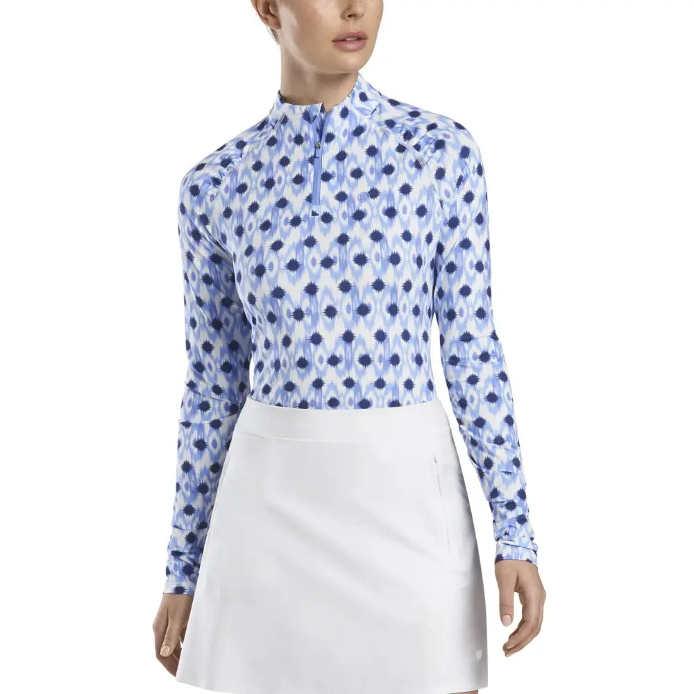 Áo Tay Dài Th Thao G/Fore N Ikat Print Quarter Zip Golf