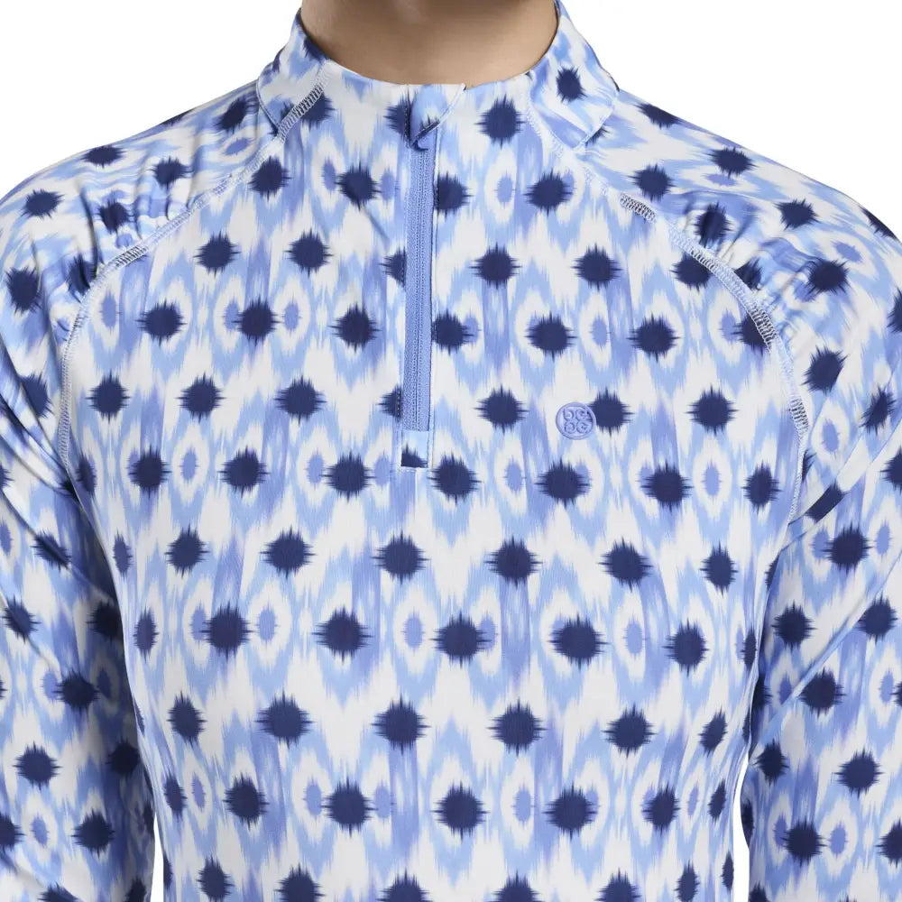 Áo Tay Dài Th Thao G/Fore N Ikat Print Quarter Zip Xanh Thiên Thanh / L Golf