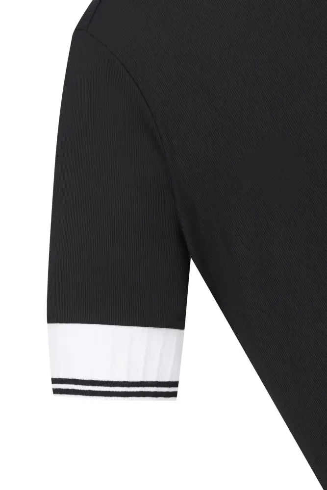 Áo thể thao Nữ WAAC ribbed SS collar neck T-shirts ,Góc 8