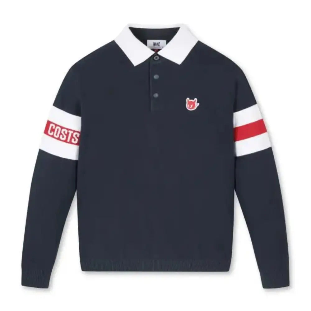 Áo Th Thao Waac Nam Ls Collar Sweater Xanh Dng / M Tay Ngn Golf