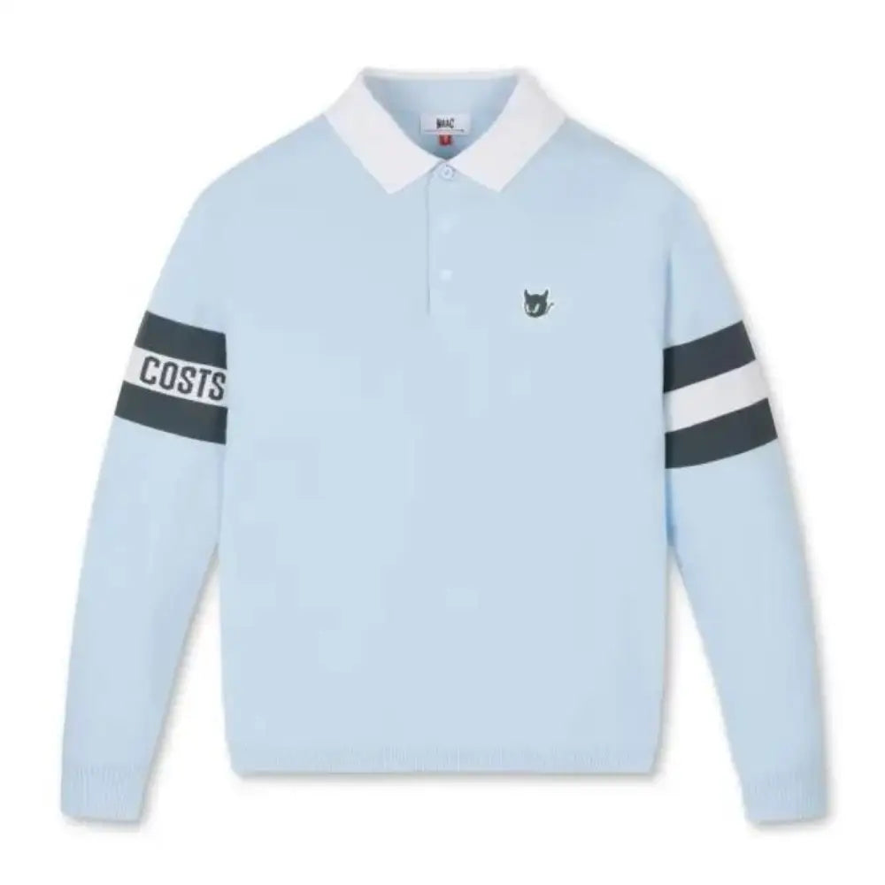 Áo Th Thao Waac Nam Ls Collar Sweater Xanh Dng Nht / M Tay Ngn Golf