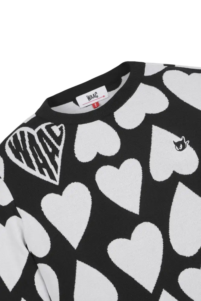 Áo Th Thao Waac N Heart Jacquard Round-Neck Sweater Golf