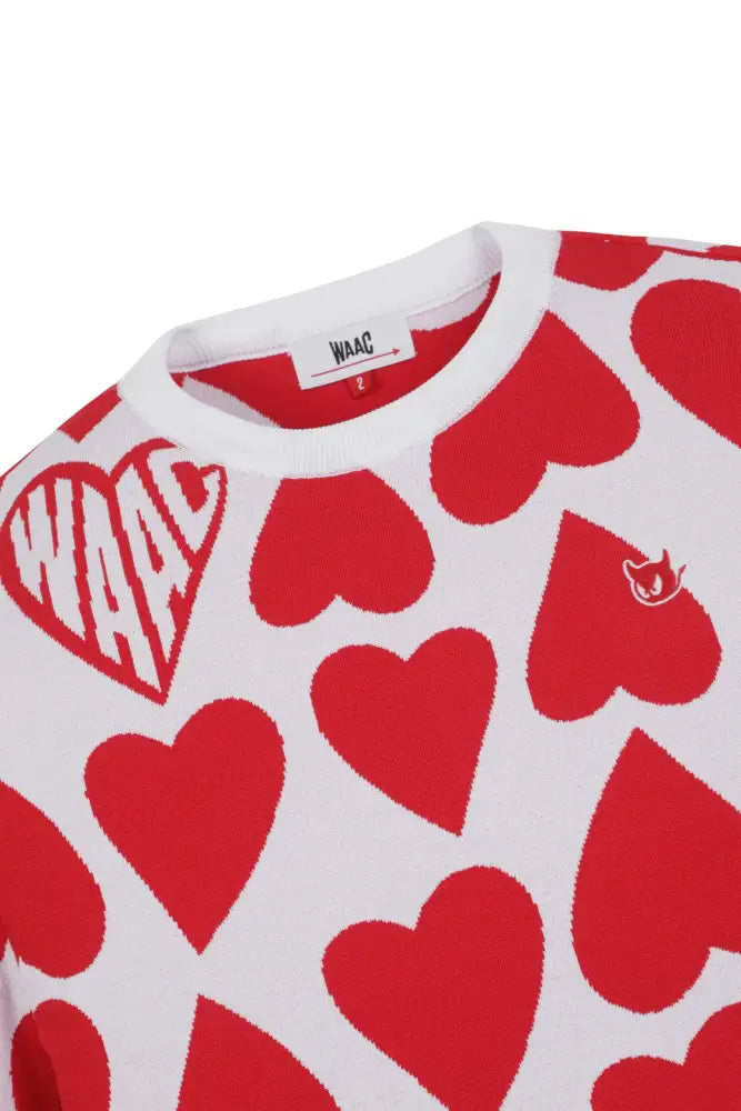 Áo Th Thao Waac N Heart Jacquard Round-Neck Sweater Golf