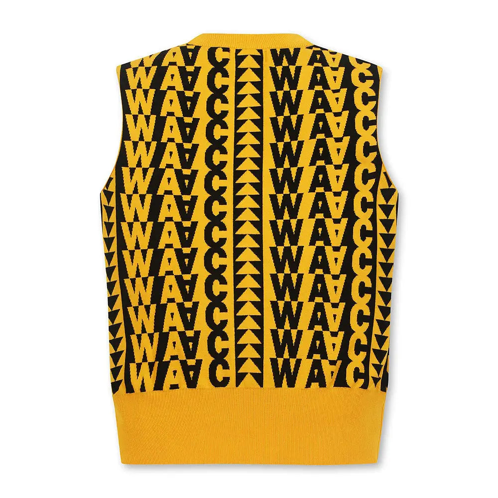 Áo Th Thao Waac N W Fall Logo Pattern Knit Vest Tay Ngn Golf
