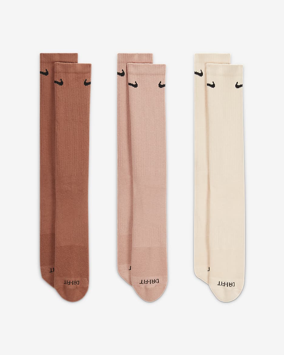 Vớ Thể Thao Unisex Nike U Nk Everyday Plus Cush Crew (3 đôi)
