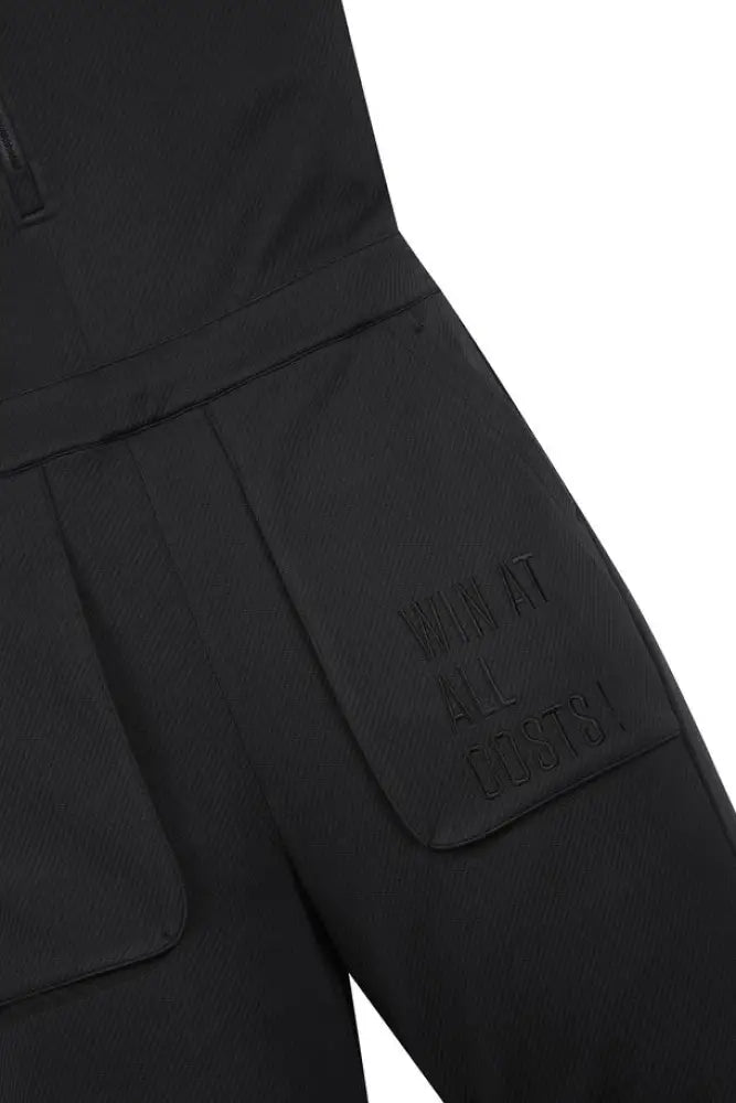 B Áo Lin Qun Waac N W Overall Jumpsuit Tay Ngn Golf