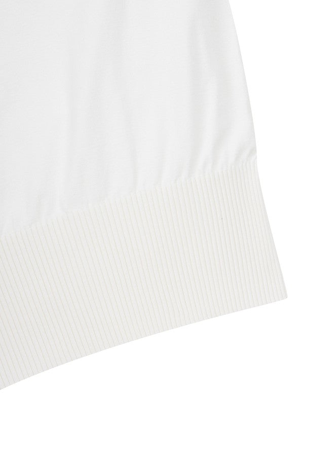 Áo Golf WAAC Nữ Tipping Collar Short Sleeves Sweater