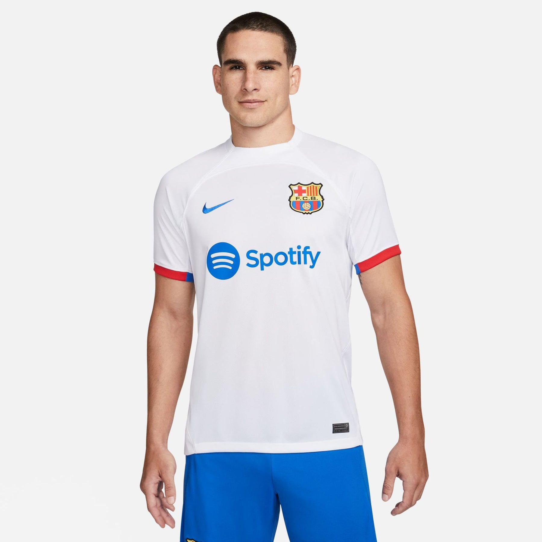 Áo Thể Thao tay ngắn Nam FCB M NK DF STAD JSY SS AW