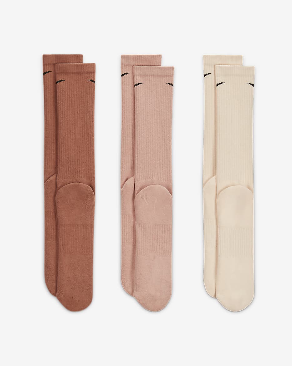 Vớ Thể Thao Unisex Nike U Nk Everyday Plus Cush Crew (3 đôi)