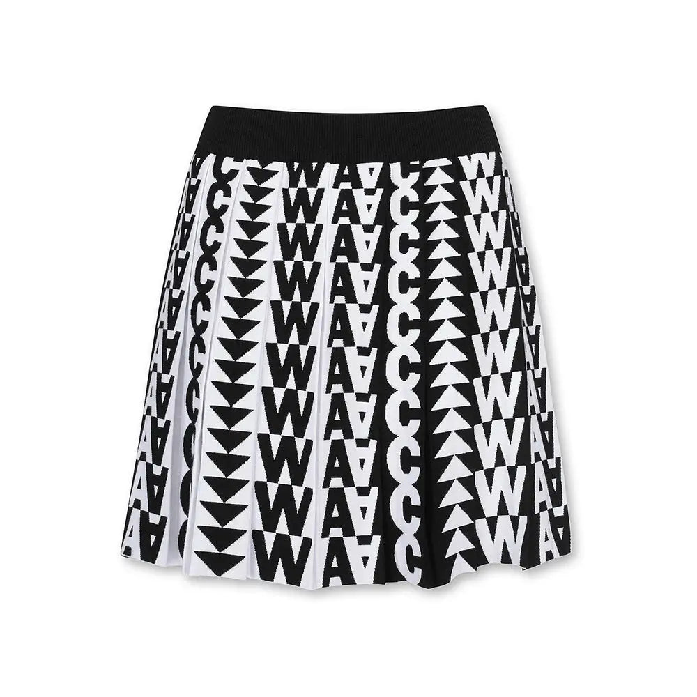 Chân Váy Th Thao Waac N W Fall Logo Pattern Knit Pleats Skirt En / S Golf