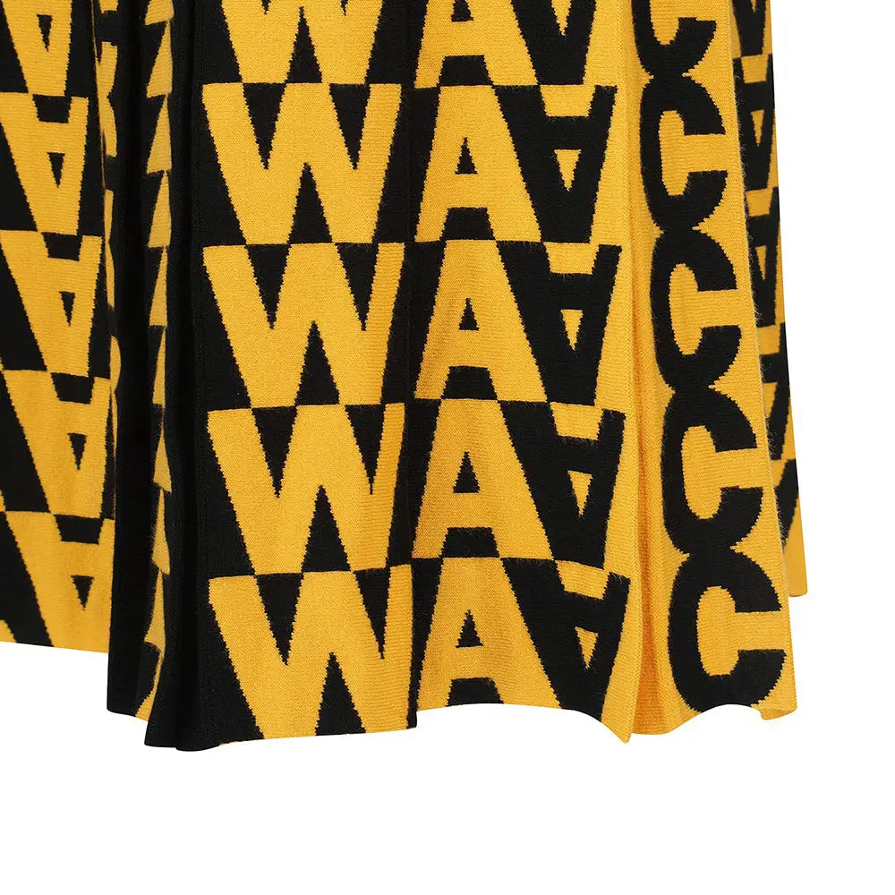 Chân Váy Th Thao Waac N W Fall Logo Pattern Knit Pleats Skirt Golf