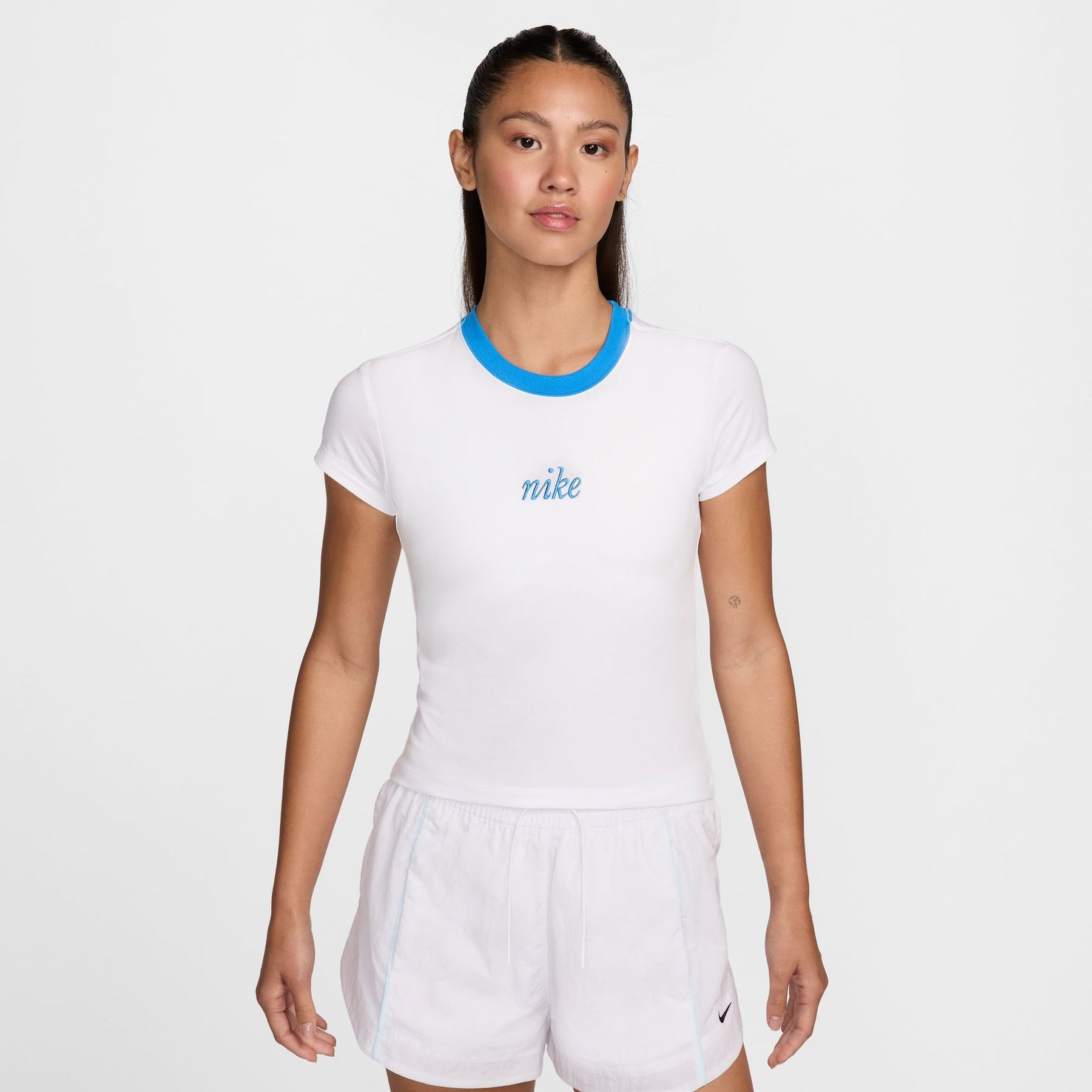 Áo Thể Thao Tay Ngắn Thời Trang Nữ Nike As W Nsw Nk Chll Knt Md Crp Wr