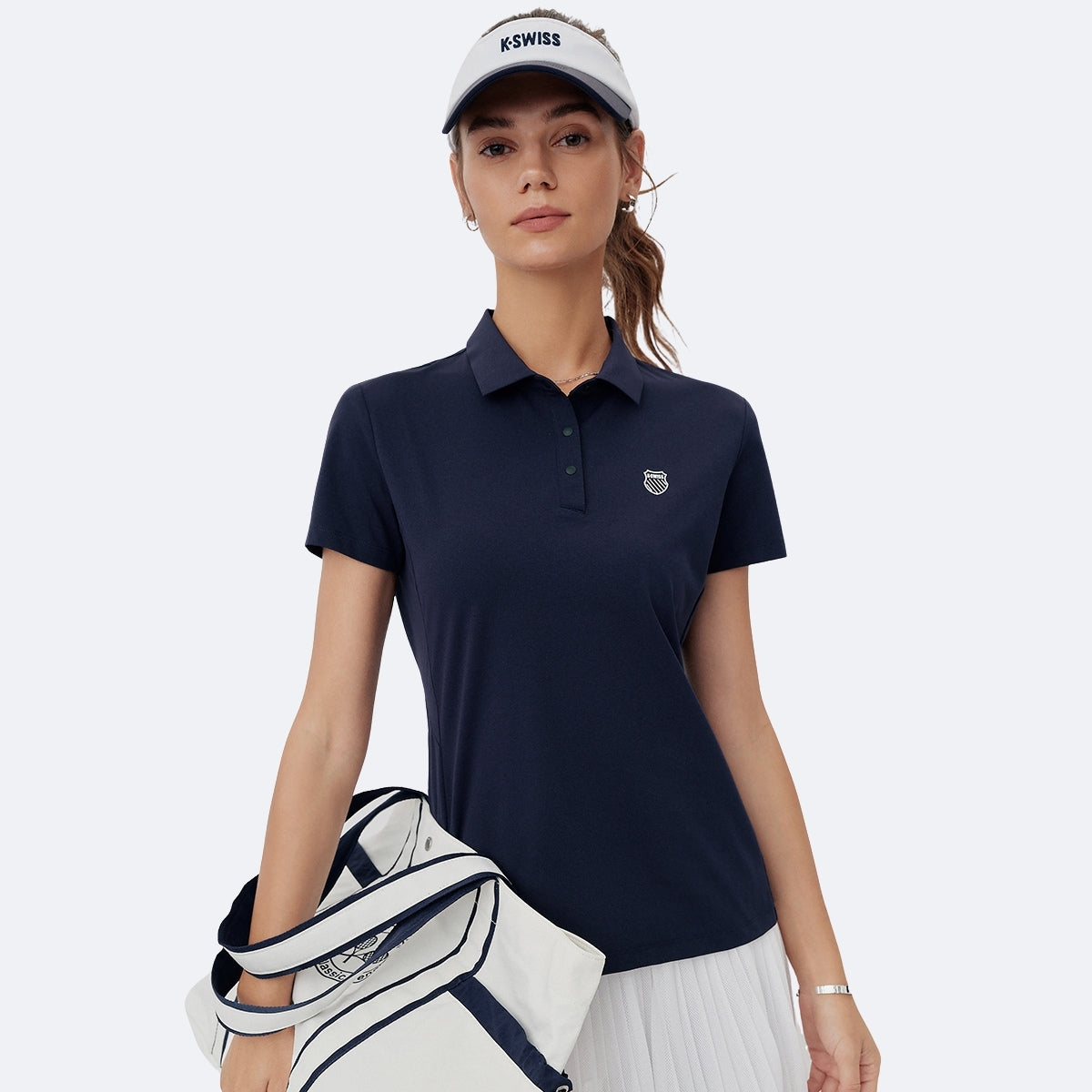 Áo Tay Ngắn Thể Thao Quần Vợt/ Pickleball Nữ K-Swiss Short Sleeve Polo