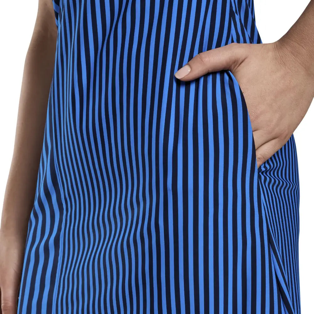 Váy Th Thao G/Fore N Mixed Stripe Dress Xanh Tía / L Golf