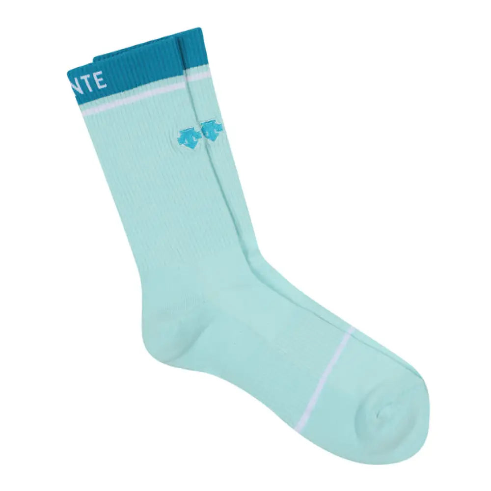 V Th Thao Descente Unisex Basic Wording Crew Socks