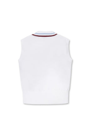 Áo Golf WAAC Nữ Tipping Half Zip Knit Sleeveless