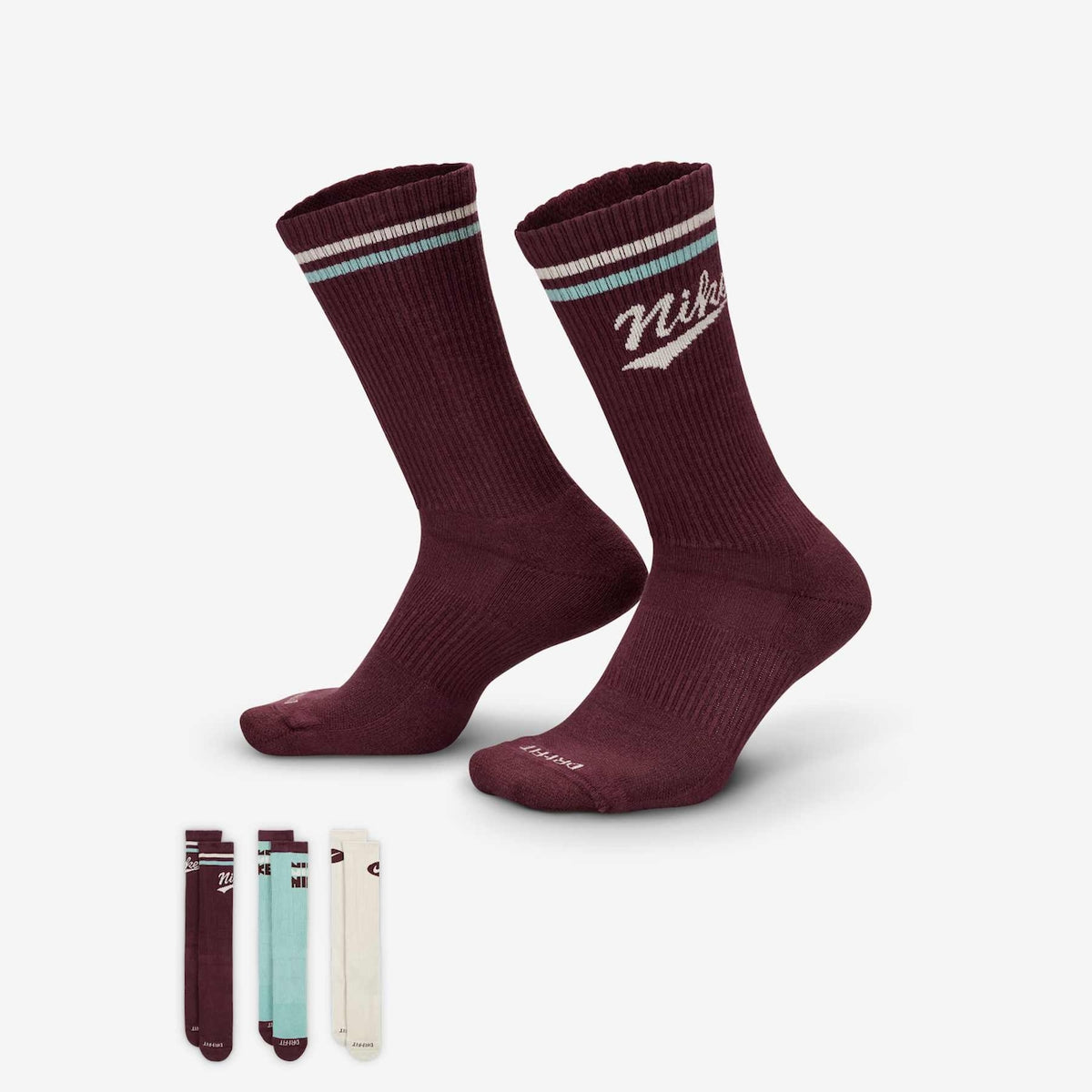 Vớ Thể Thao Tập Luyện Unisex Nike U Nk Ed Pls Crw 3Pr Lfestl 144