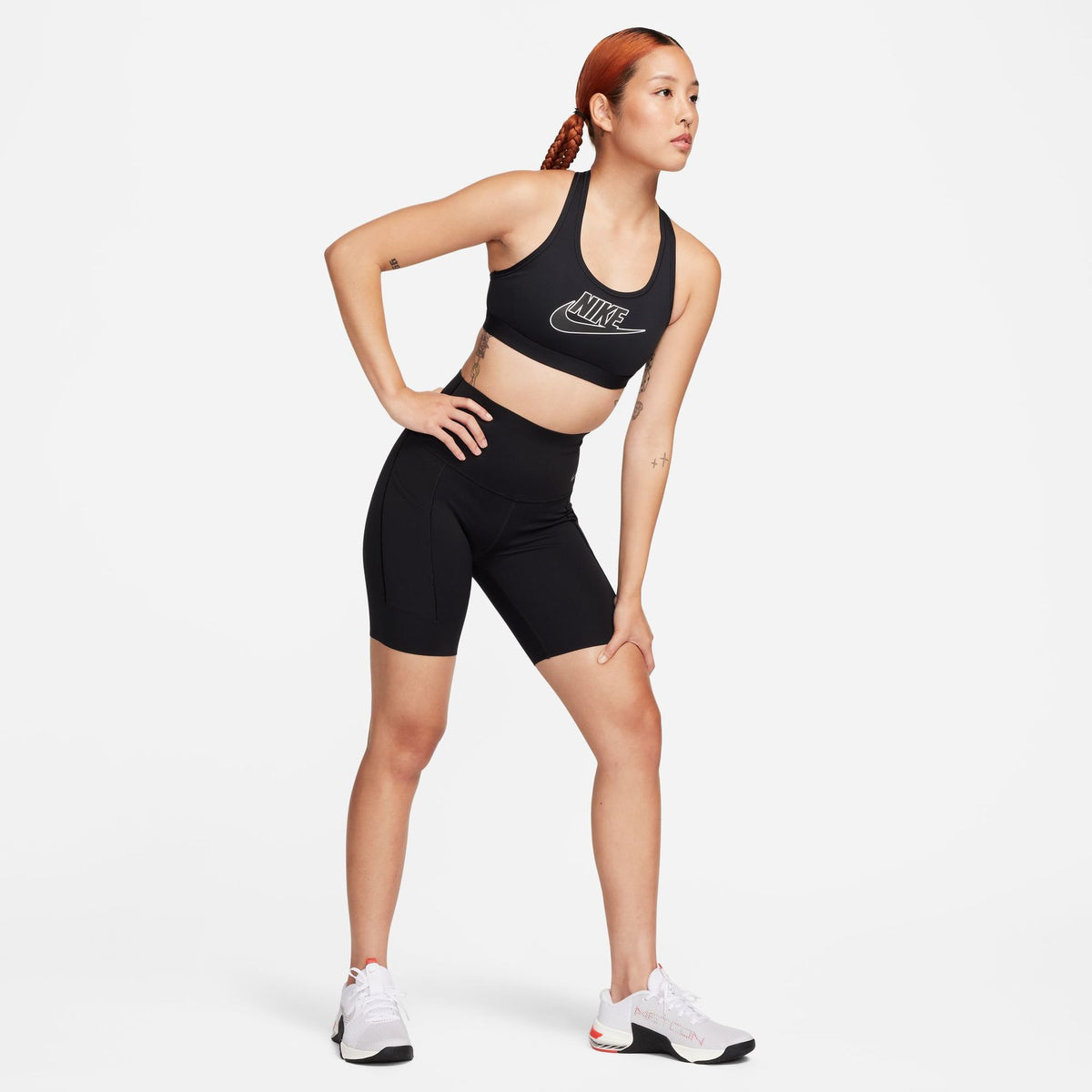 Áo Ngực Thể Thao Nữ Nike As W Nk Swsh Med Spt Futura Br