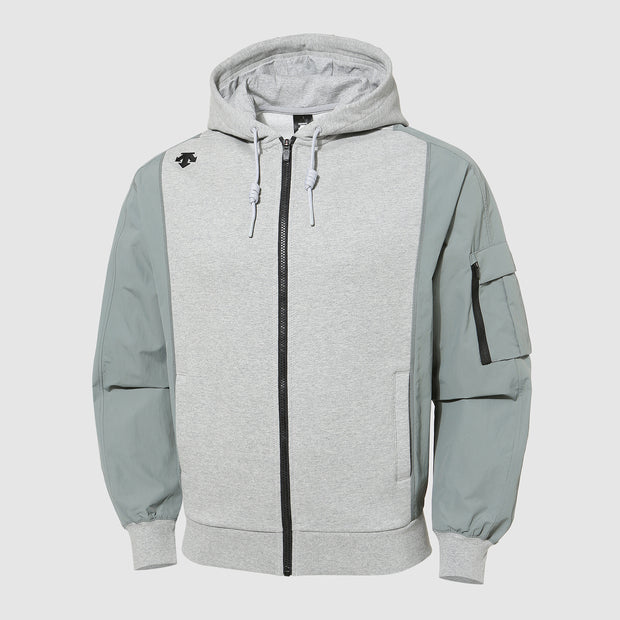 Áo Khoác Hoodie Dây Kéo Phom Rộng Nam DESCENTE