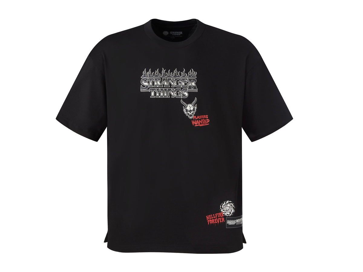 Áo tay ngắn thể thao thời trang UNISEX PALLADIUM HELL FIRE TEE STRANGER THING COLLAB