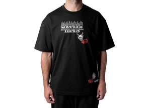 Áo tay ngắn thể thao thời trang UNISEX PALLADIUM HELL FIRE TEE STRANGER THING COLLAB