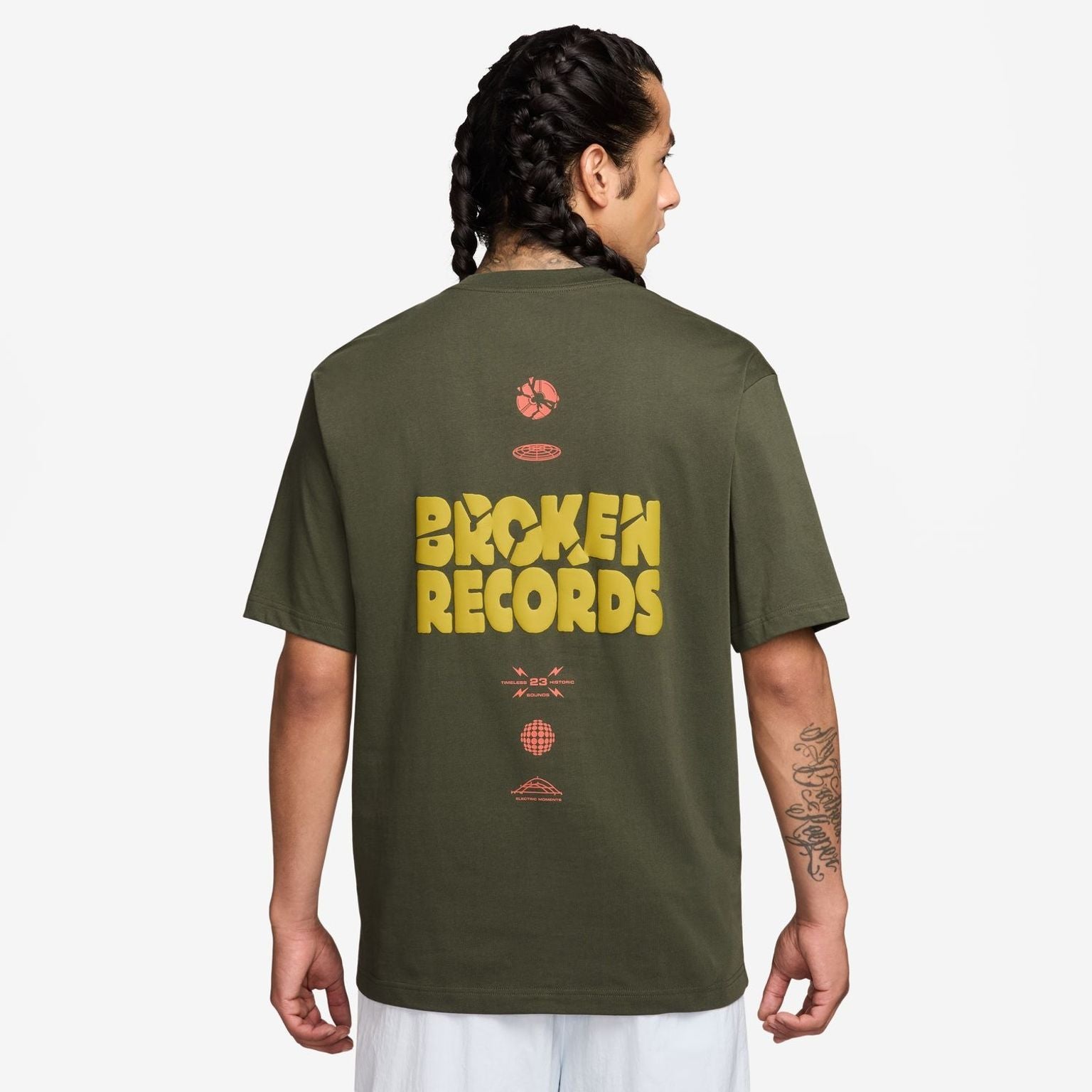 Áo Tay Ngắn Thể Thao Thời Trang Nam Nike M J Nc Rcrds Gfx Ss Crew