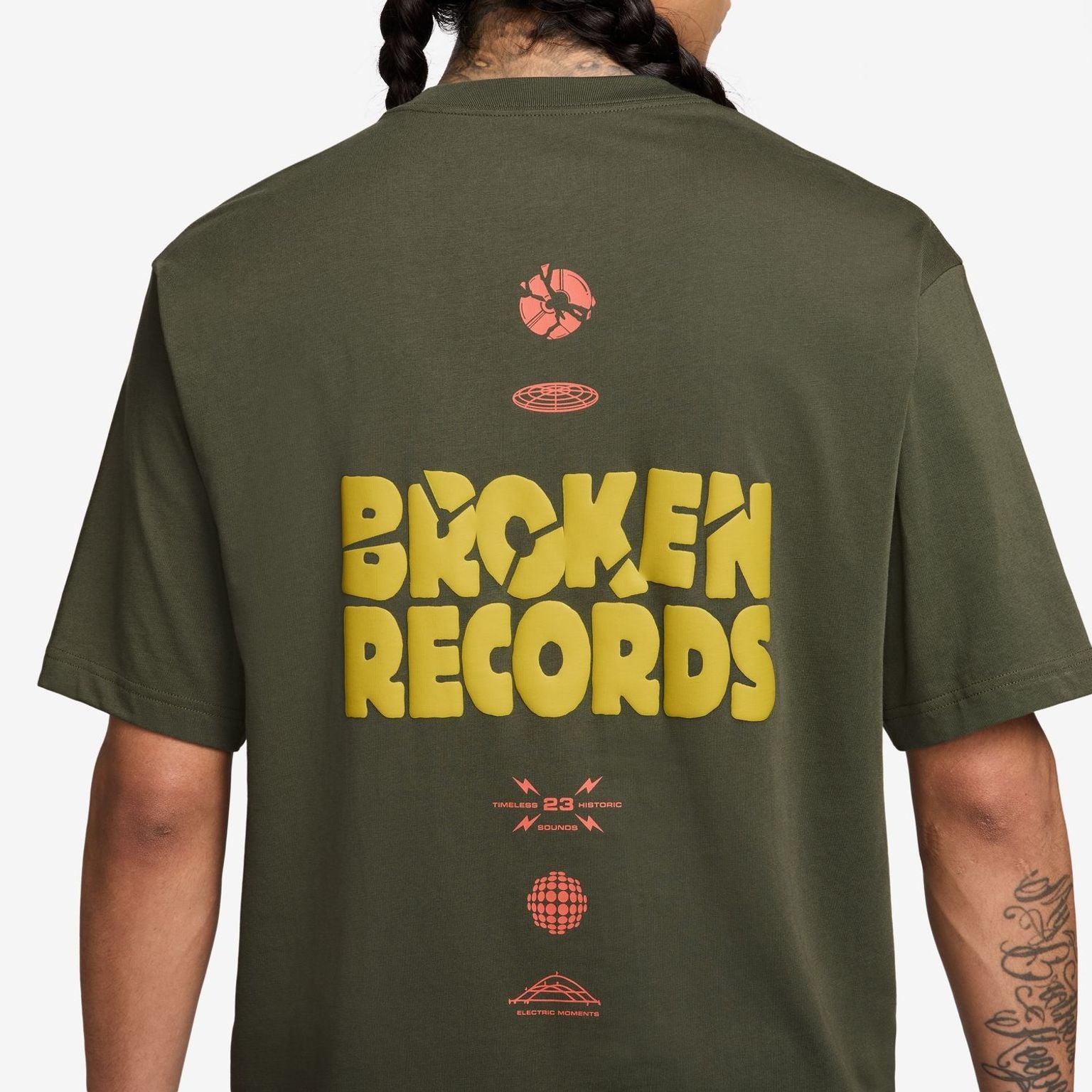 Áo Tay Ngắn Thể Thao Thời Trang Nam Nike M J Nc Rcrds Gfx Ss Crew
