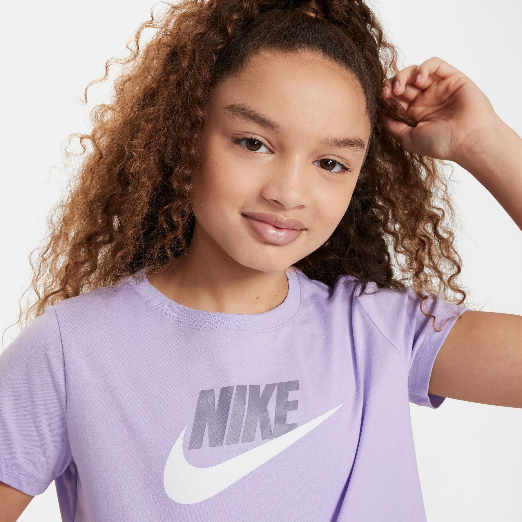 Áo Tay Ngắn Thể Thao Thời Trang Trẻ Em Bé Gái Nike G Nsw Tee Crop Futura