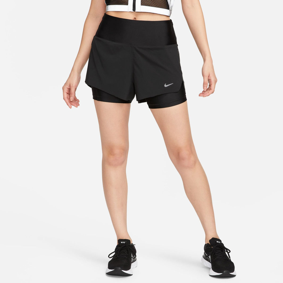 Quần Thể Thao Ngắn Nữ Nike As W Nk Swift Df Mr 3In2N1Shrt