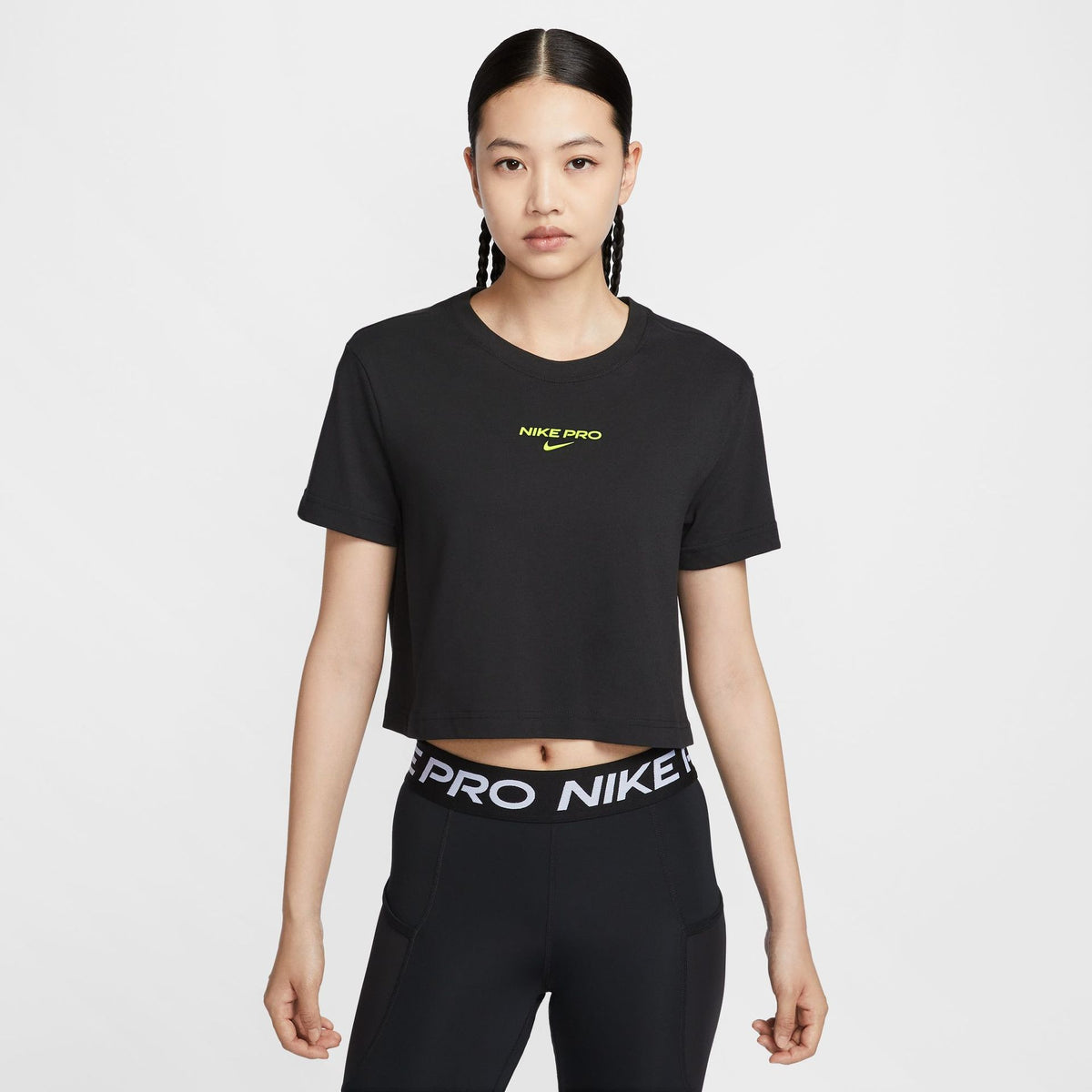 Áo Tay Ngắn Thể Thao Nữ Nike As W Nk Df Pro Ss Crp Tee