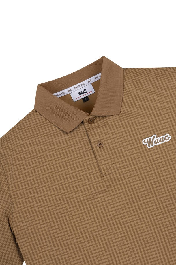 Áo Golf WAAC Nam Argyle Patterned SS Polo