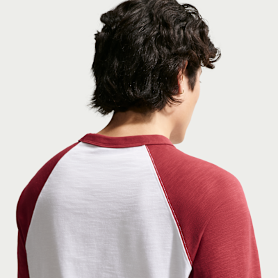 Áo Tay Ngắn Thể Thao Thời Trang Nam Nike As M Nk Club 3/4 Raglan Top