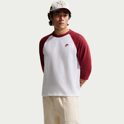 Áo Tay Ngắn Thể Thao Thời Trang Nam Nike As M Nk Club 3/4 Raglan Top
