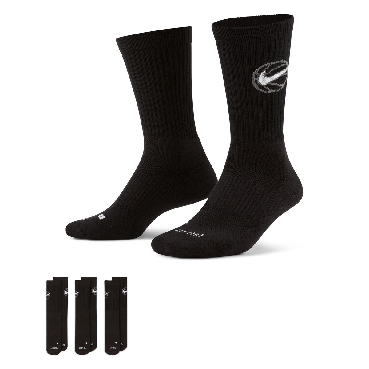 Vớ Thể Thao Unisex Nike U Nk Crew Everyday Bball 3Pr