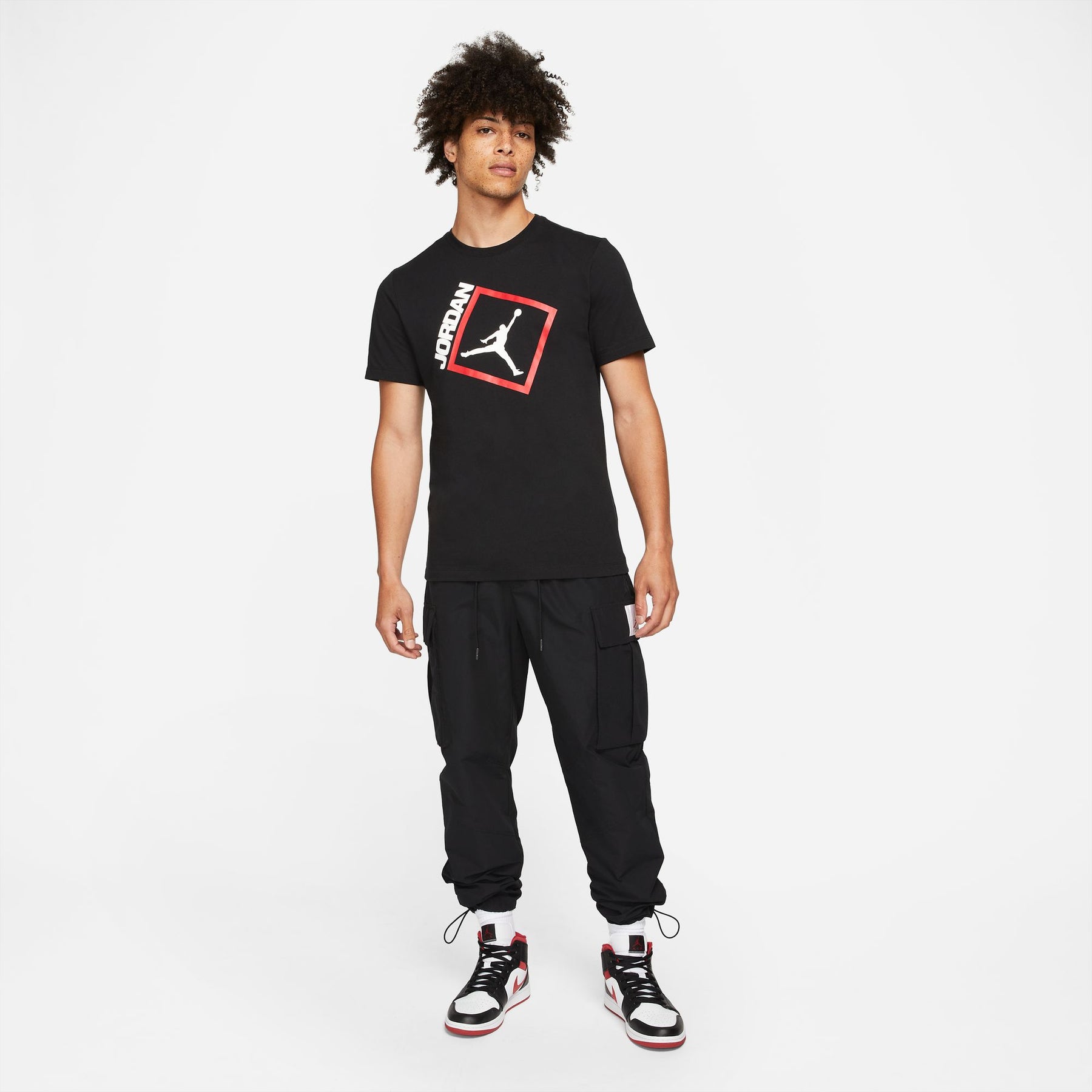 Áo Tay Ngắn Thể Thao Thời Trang Nam Nike M J Jumpman Box Ss Crew