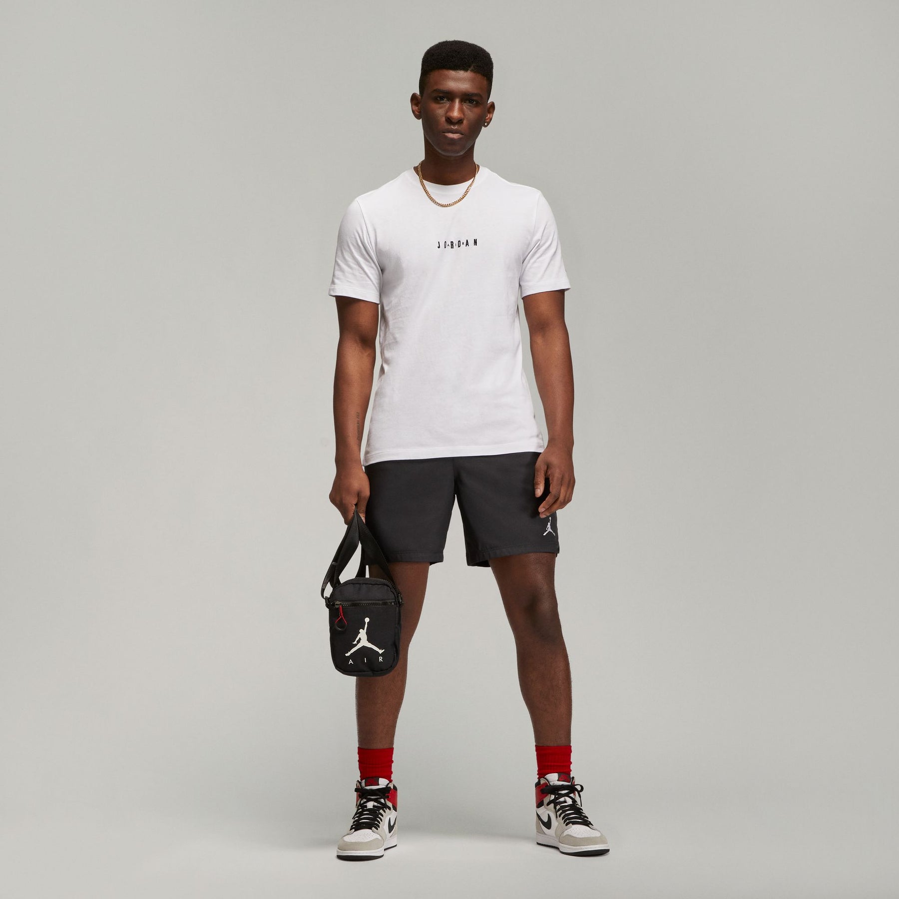 Áo Tay Ngắn Thể Thao Thời Trang Nam Nike M J Emb Jordan Air Crew