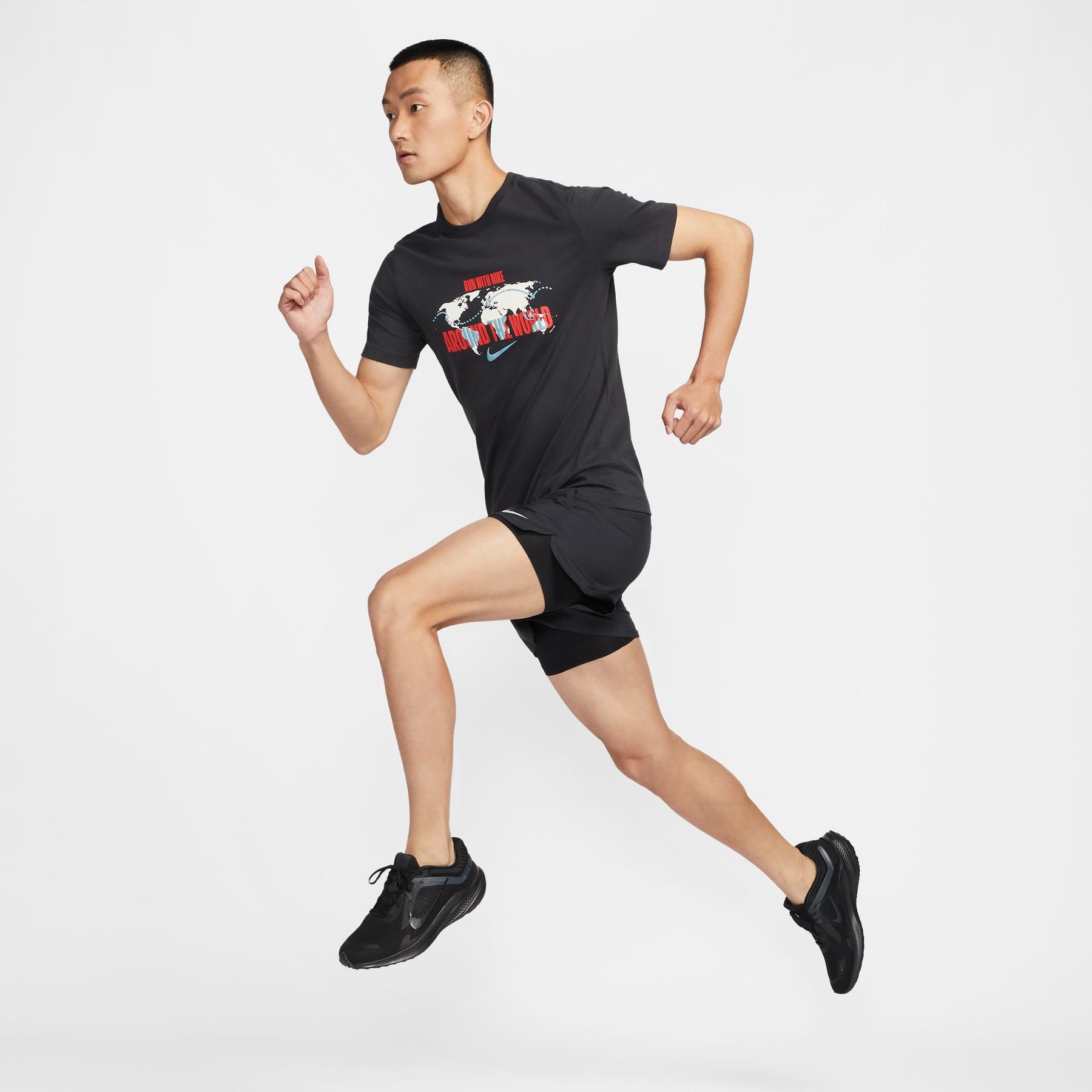 Quần Ngắn Thể Thao Chạy Bộ Nam Nike As M Nk Df Stride 2In1 5In Shr