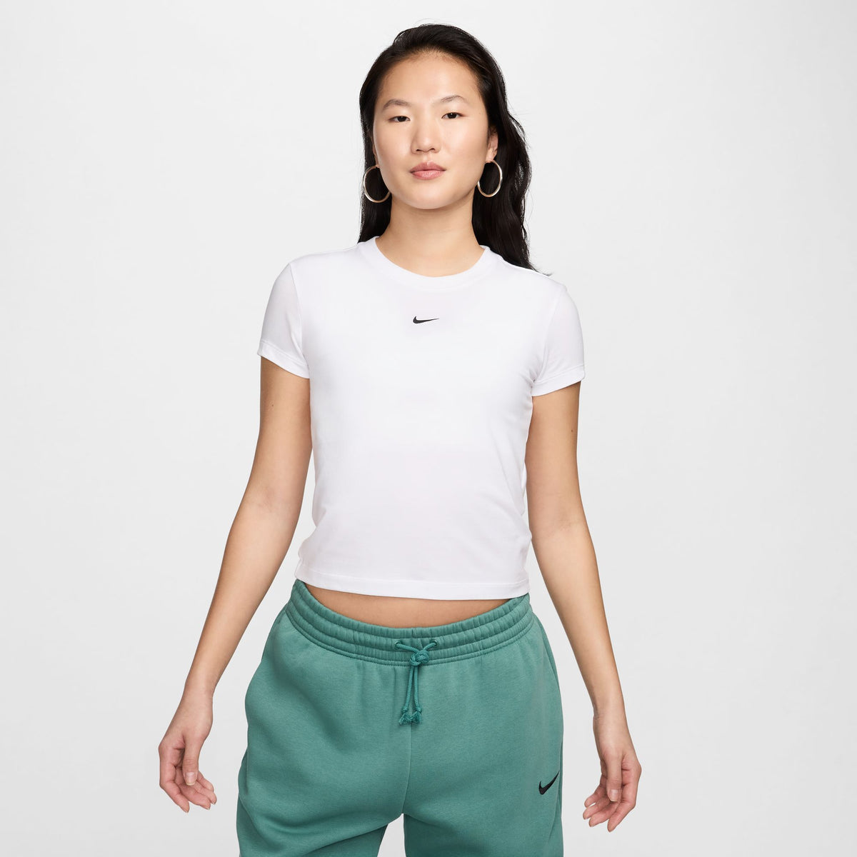 Áo Tay Ngắn Thể Thao Thời Trang Nữ Nike As W Nsw Nk Chll Knt Md Crp
