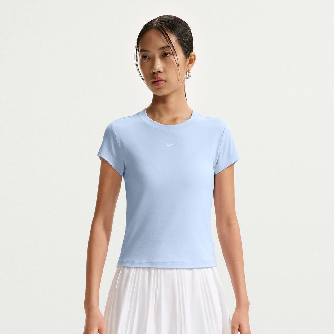 Áo Tay Ngắn Thể Thao Thời Trang Nữ Nike As W Nsw Nk Chll Knt Md Crp