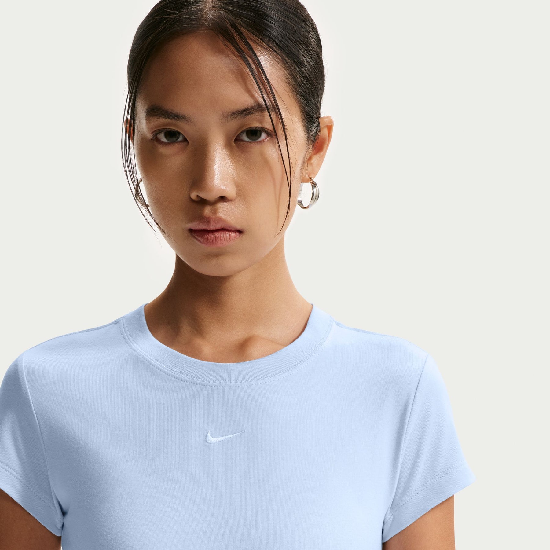 Áo Tay Ngắn Thể Thao Thời Trang Nữ Nike As W Nsw Nk Chll Knt Md Crp