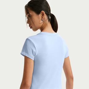 Áo Tay Ngắn Thể Thao Thời Trang Nữ Nike As W Nsw Nk Chll Knt Md Crp