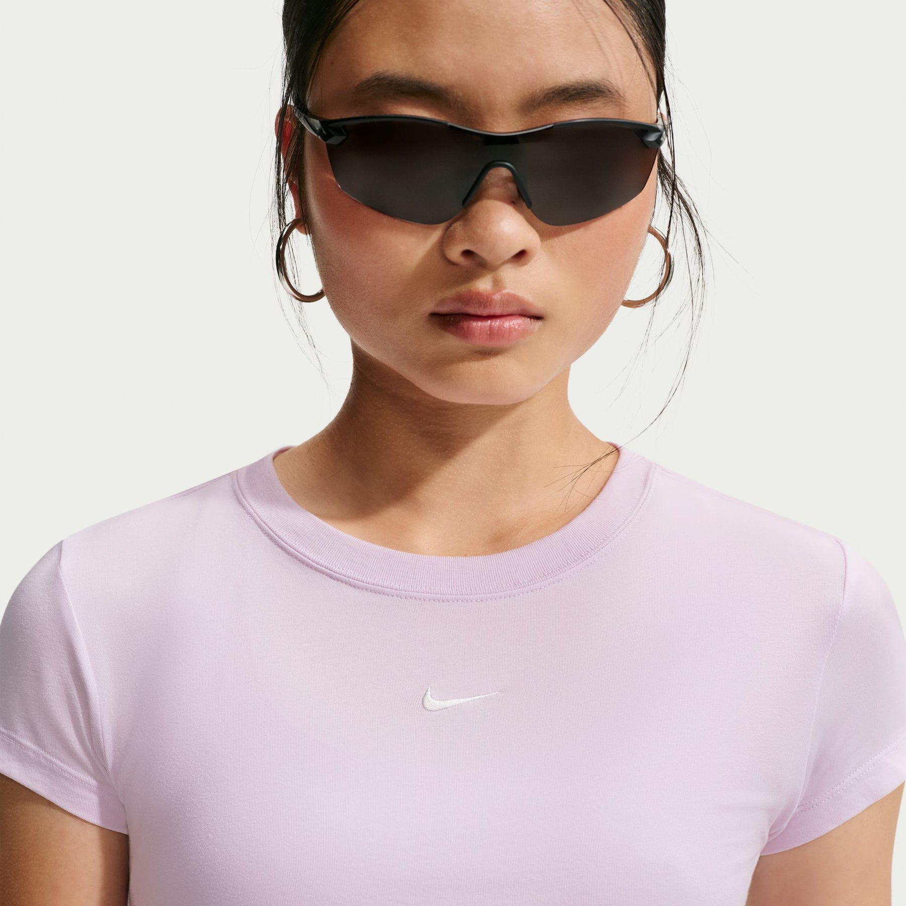 Áo Tay Ngắn Thể Thao Thời Trang Nữ Nike As W Nsw Nk Chll Knt Md Crp