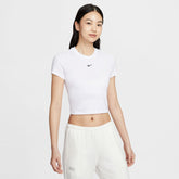 Áo Tay Ngắn Thể Thao Thời Trang Nữ Nike As W Nsw Nk Chll Knt Crp