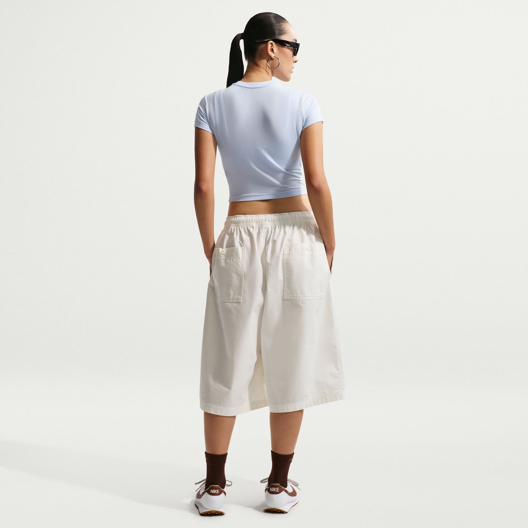 Áo Tay Ngắn Thể Thao Thời Trang Nữ Nike As W Nsw Nk Chll Knt Crp