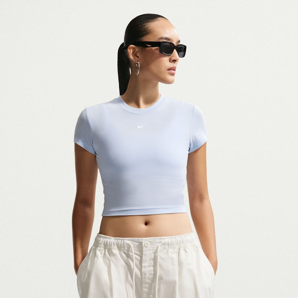 Áo Tay Ngắn Thể Thao Thời Trang Nữ Nike As W Nsw Nk Chll Knt Crp