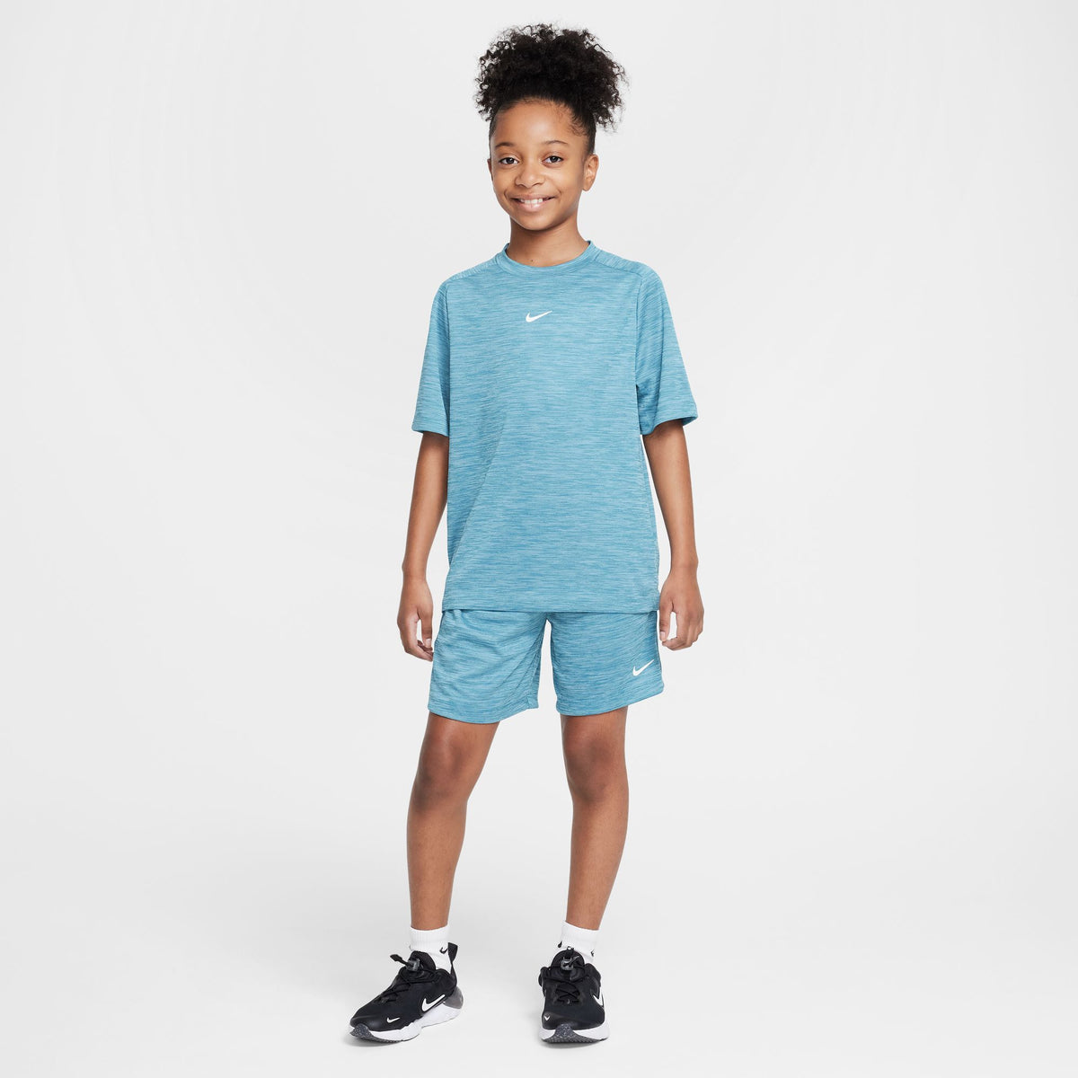 Áo Tay Ngắn Thể Thao Thời Trang Trẻ Em Unisex Nike B Nk Df Multi Ss  Top Lbr Hthr