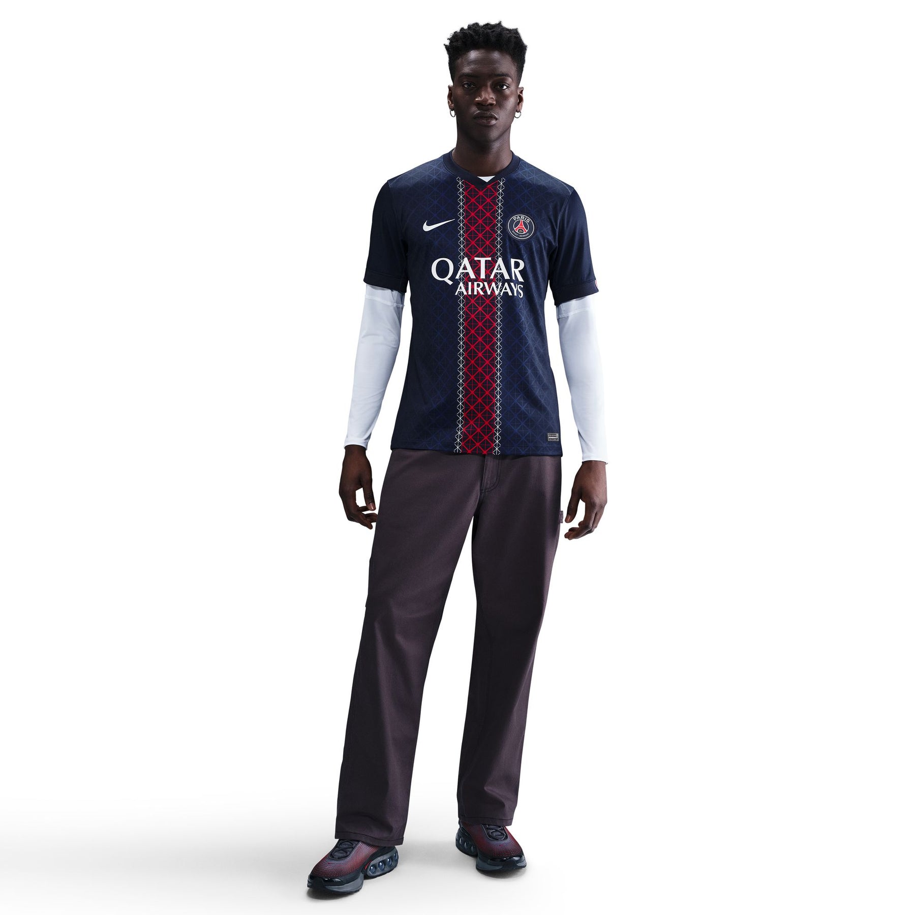 Áo Tay Ngắn Thể Thao Bóng Đá Nam Nike Psg M Nk Df Jsy Ss Stad Hm