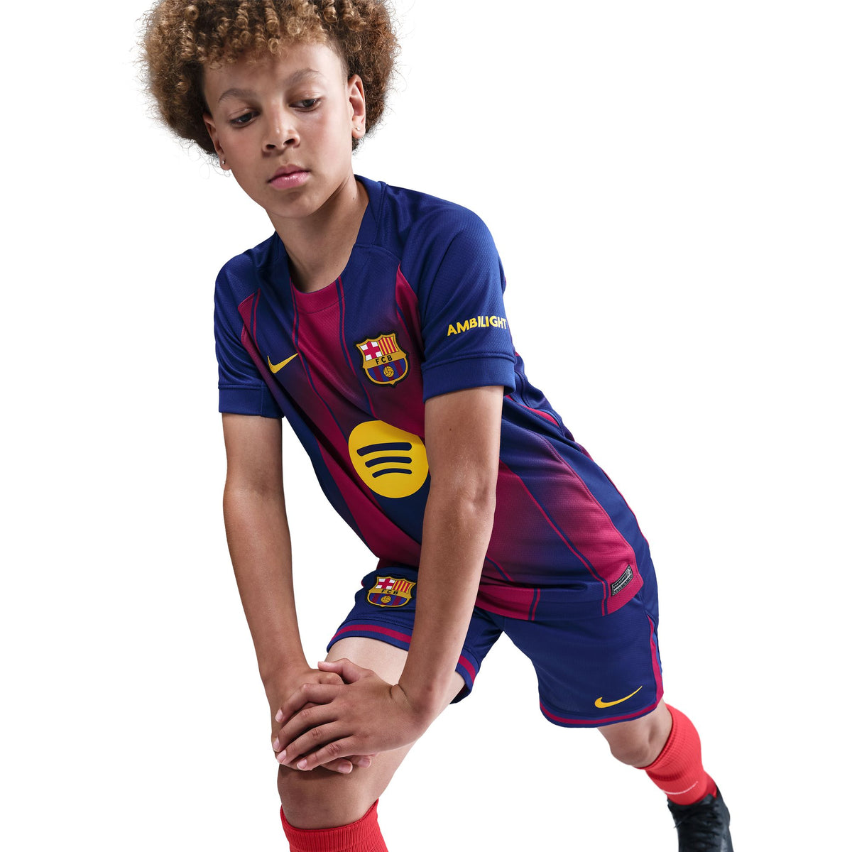 Áo Tay Ngắn Thể Thao Bóng Đá Unisex Nike Fcb Y Nk Df Jsy Ss Stad Hm